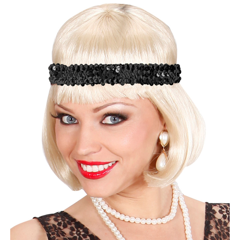 BANDEAU A PAILLETTES NOIR