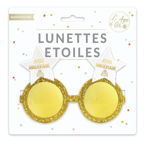 LUNETTES ETOILE ANNIVERSAIRE