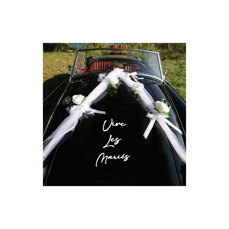 KIT DE DECO VOITURE BLANC