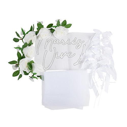 KIT DE DECO VOITURE BLANC