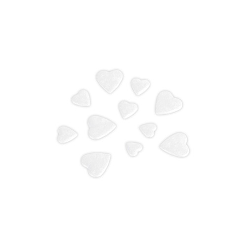 50 G DE COEURS BLANC 3D