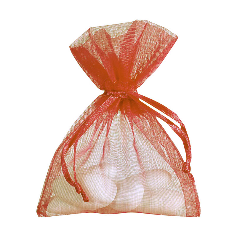 10 SAC ORGANZA TERRACOTTA