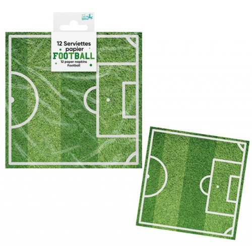 12 SERVIETTES PAPIER FOOT