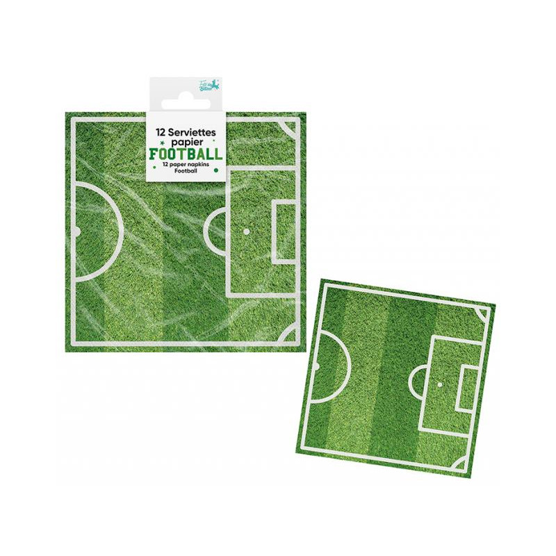 12 SERVIETTES PAPIER FOOT