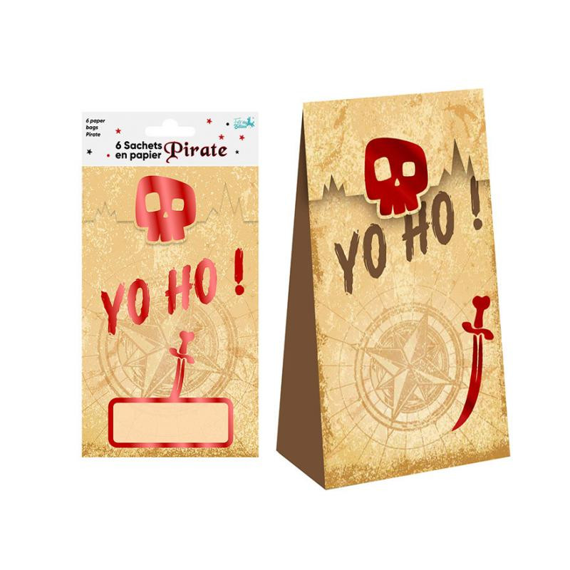 SACHETS EN PAPIER X6 PIRATE