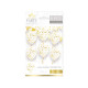 6 BALLONS CONFETTIS OR