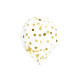 6 BALLONS CONFETTIS OR