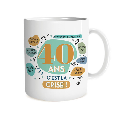 MUG ANNIVERSAIRE 40 ANS