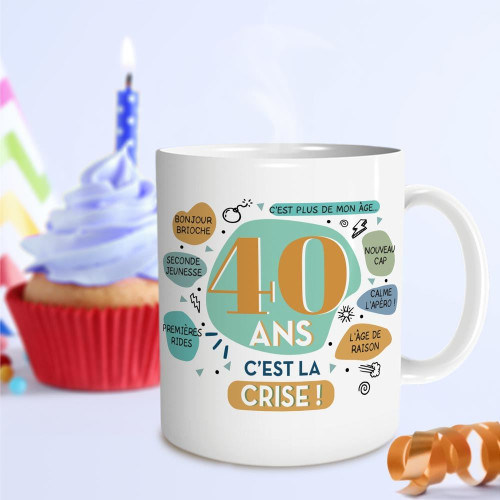 MUG ANNIVERSAIRE 40 ANS