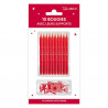 BOUGIES SUPPORTS ROUGE