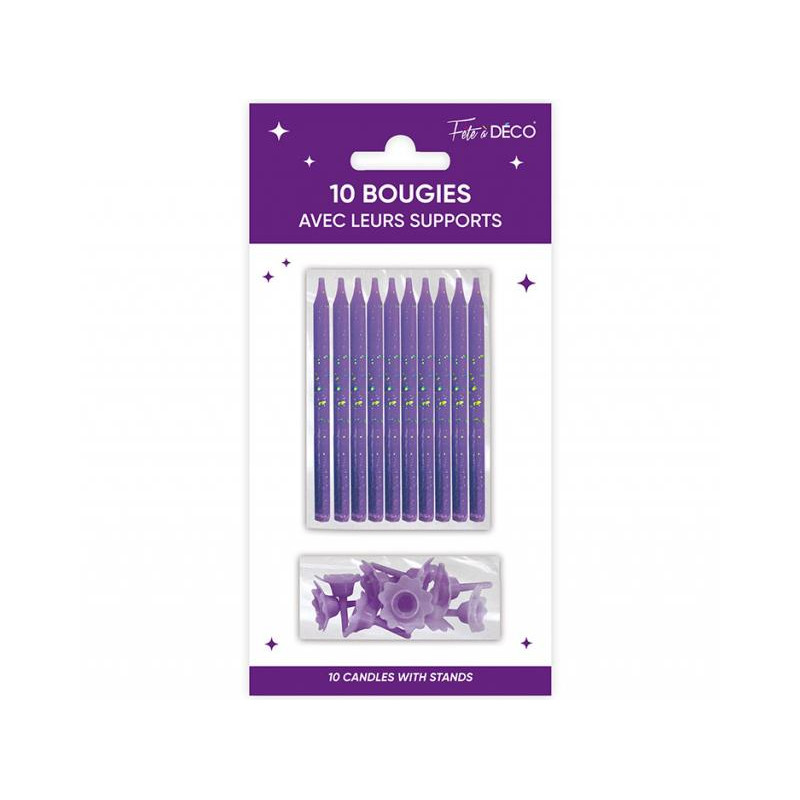 BOUGIES SUPPORTS VIOLET