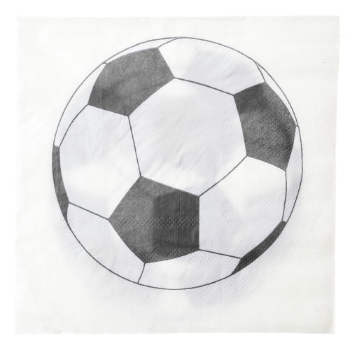 20 SERVIETTES MOTIF FOOT