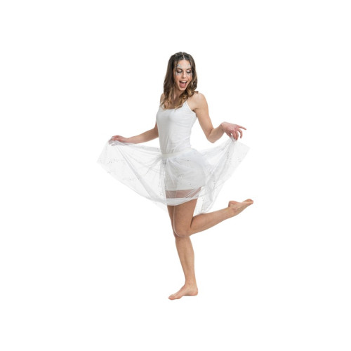 JUPE COURTE SUMMER FESTIVAL BLANC