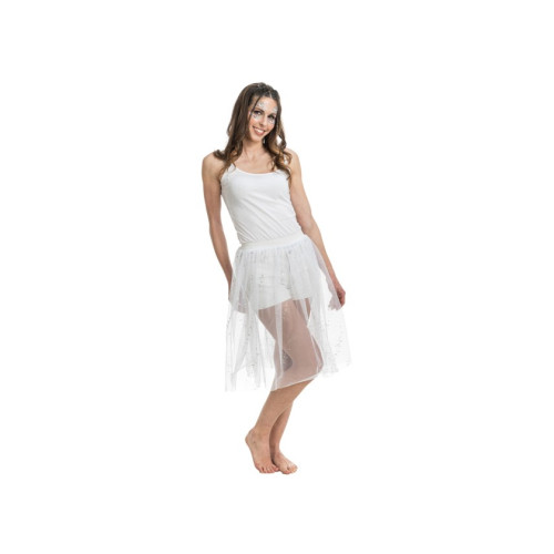 JUPE COURTE SUMMER FESTIVAL BLANC