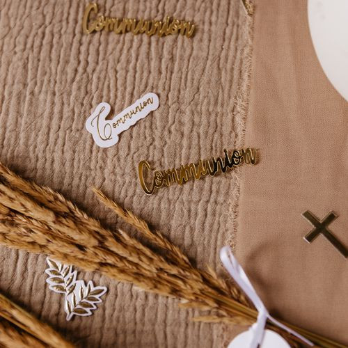 10 DECO COMMUNION PLEXI OR