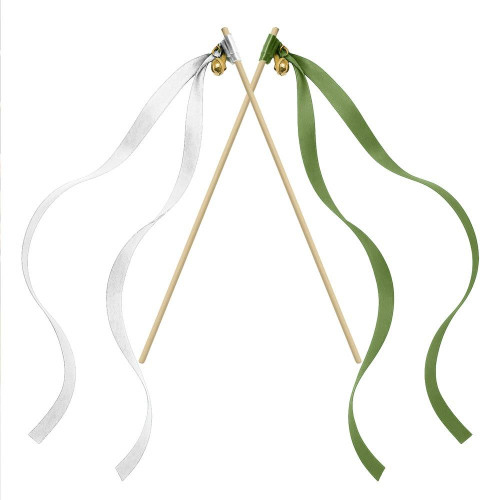 BAGUETTES RUBAN 10PCS MARIAGE