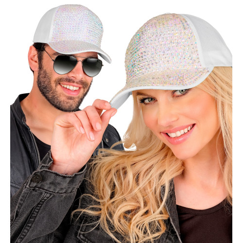 MINI CHAPEAU STRASS PERLÉ