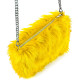 SAC EN PELUCHE LONG JAUNE