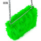 SAC EN PELUCHE LONG VERT