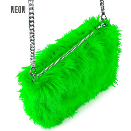 SAC EN PELUCHE LONG VERT