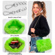 SAC EN PELUCHE LONG VERT