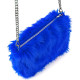 SAC EN PELUCHE LONG BLEU