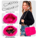 SAC EN PELUCHE LONG ROSE