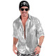 CHEMISE PARTY FASHION XXL ARGENT