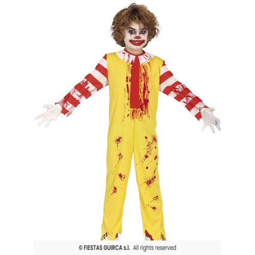 BURGER CLOWN ZOMBIE 5/6ANS