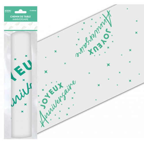 CHEMIN DE TABLE JA VERT