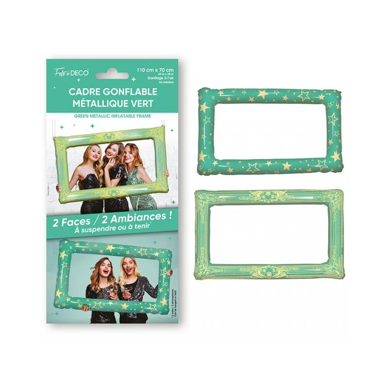 CADRE GONFLABLE METALLIQUE VERT