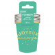 GOBELETS X 6 ANNIV.VERT 25CL