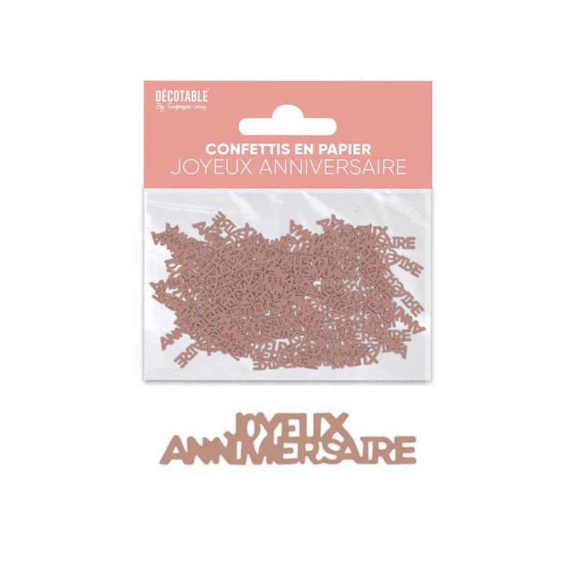 CONFET. TABLE PAPIER JA ROSE GOLD