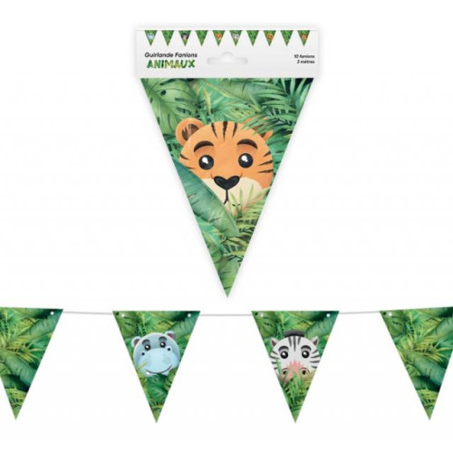 GUIRLANDE FANIONS ANIMAUX