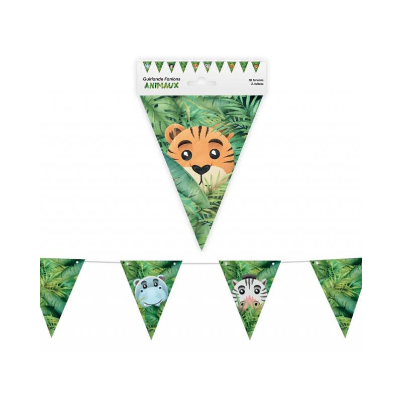 GUIRLANDE FANIONS ANIMAUX