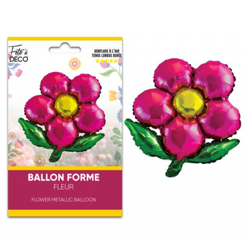 BALLON METALLIQUE  FLORAL