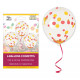 BALLONS CONFETTIS X 6 FLORAL