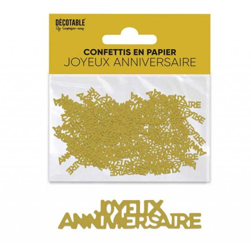 CONFET. TABLE PAPIER JA OR