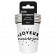 GOBELETS X 6 ANNIV.BLANC 25CL