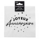 24 SERVIETTES J.A NOIR/BLANC