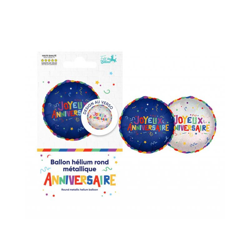 BALLON METALLIQUE JOYEUX ANNIV