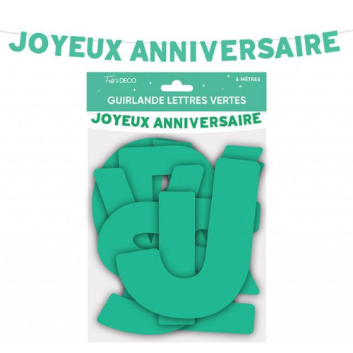 GUIRLANDE LETTRES ANN.VERT