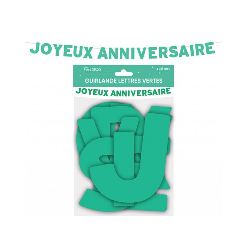 GUIRLANDE LETTRES ANN.VERT