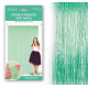 RIDEAU FRANGES METALLIQUE VERT