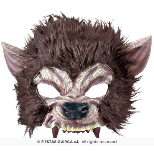DEMI-MASQUE LOUP-GAROU, LATEX