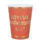 10 GOBELETS STAR JOUR TERRACOTTA