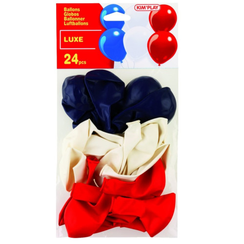 SAC 24 BALLONS BLEU/BLC /ROUGE