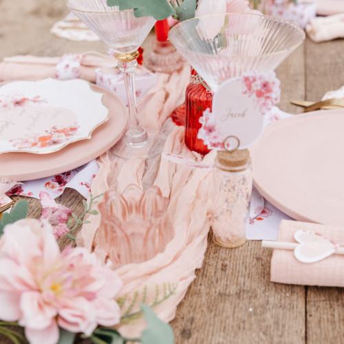 CH.TABLE CHEESECLOTH BLUSH