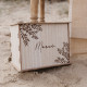URNE MERCI EN BOIS 30X23.5X23.