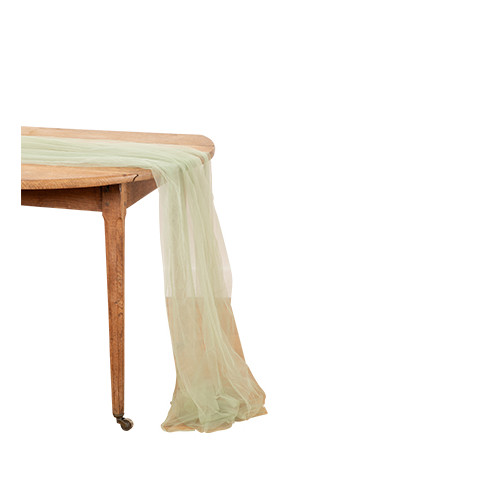 CH.TABLE VOILAGE VERT DE GRIS